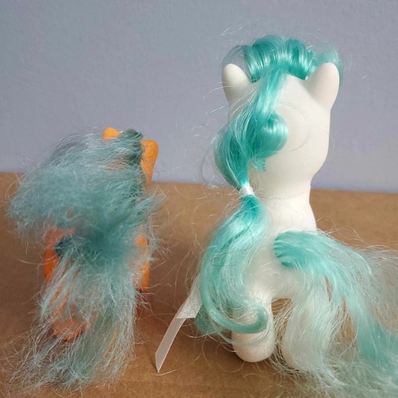 My Little Pony Toys | White Unicorn Teal Hair | Orange Unicorn Teal Hair - Picture 2 of 4